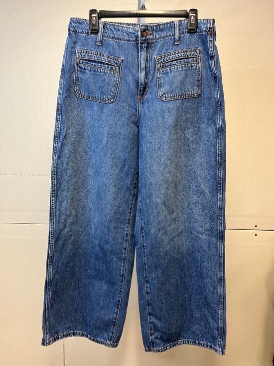 Old Navy Denim - Old Navy Women’s Relaxed Baggy Wide-Leg Jeans in Medium Blue 12